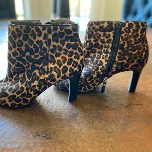 Leopard Ankle Boots